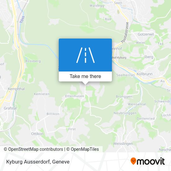 Kyburg Ausserdorf map