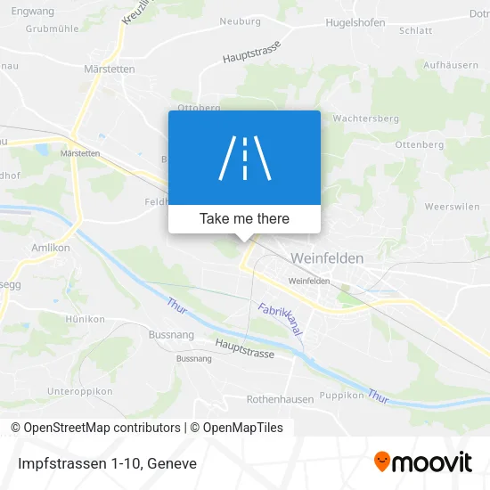 Impfstrassen 1-10 map