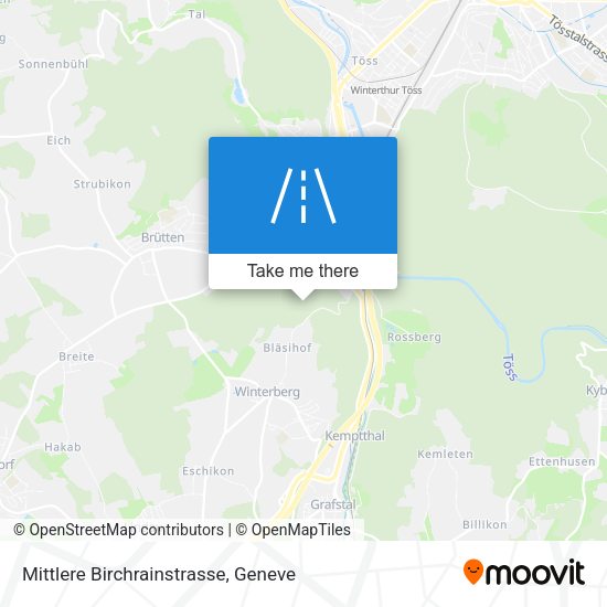 Mittlere Birchrainstrasse map