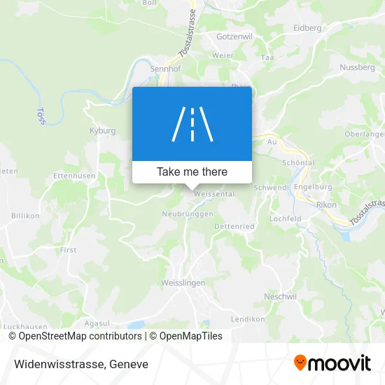 Widenwisstrasse map