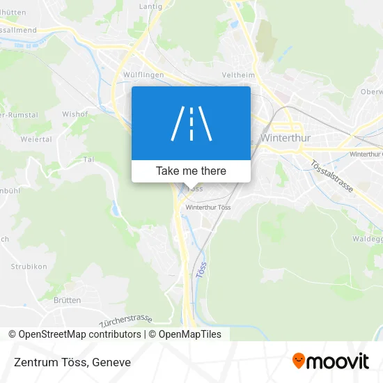 Zentrum Töss map