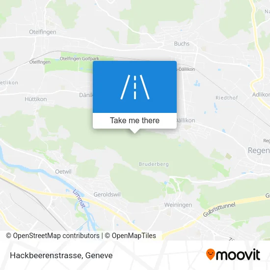 Hackbeerenstrasse map