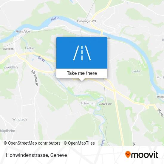 Hohwindenstrasse map