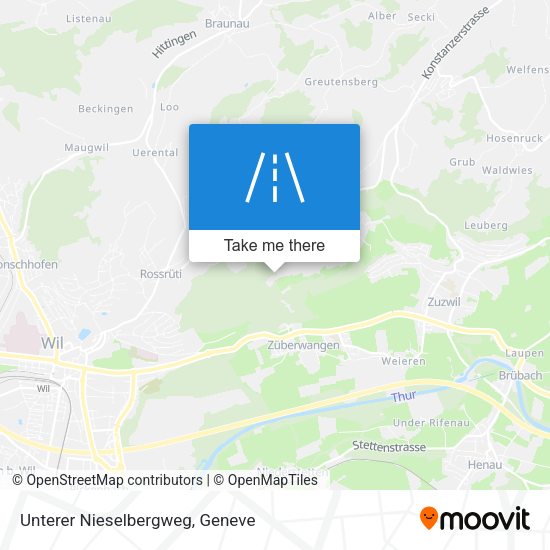 Unterer Nieselbergweg map