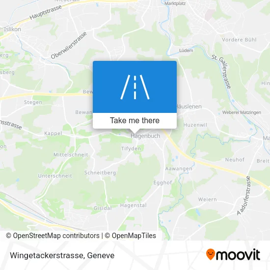 Wingetackerstrasse map