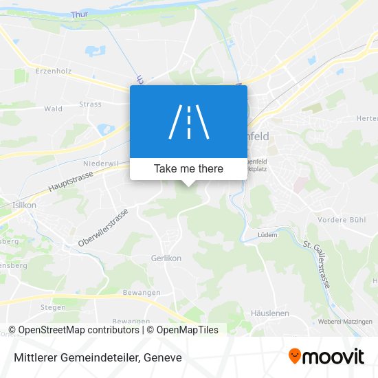 Mittlerer Gemeindeteiler map
