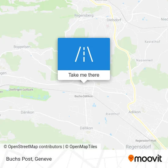 Buchs Post map