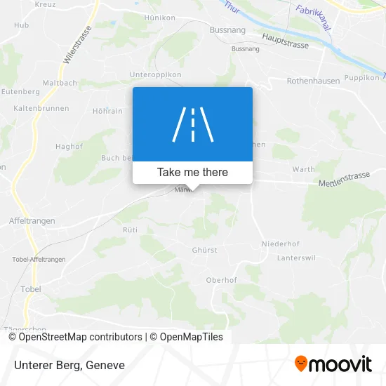 Unterer Berg map