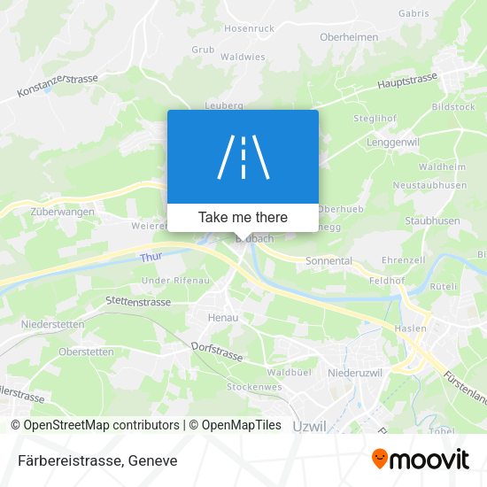 Färbereistrasse map