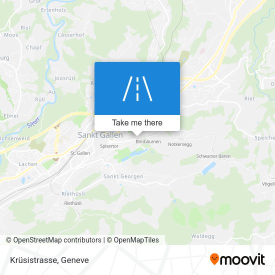 Krüsistrasse map