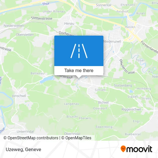 Uzeweg map