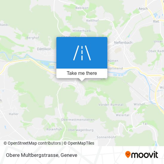 Obere Multbergstrasse map