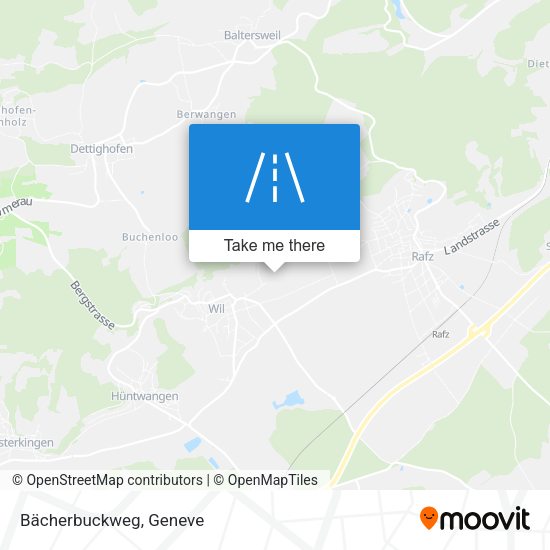 Bächerbuckweg map