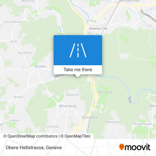 Obere Hellstrasse map