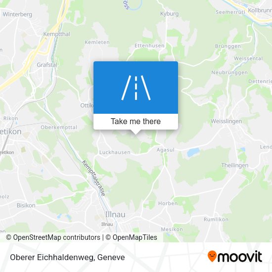Oberer Eichhaldenweg map