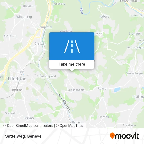 Sattelweg map