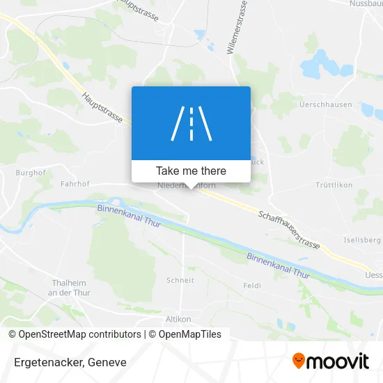 Ergetenacker map