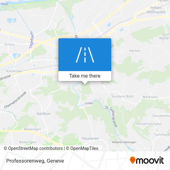 Professorenweg map