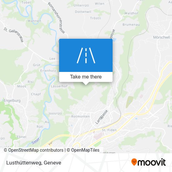 Lusthüttenweg map