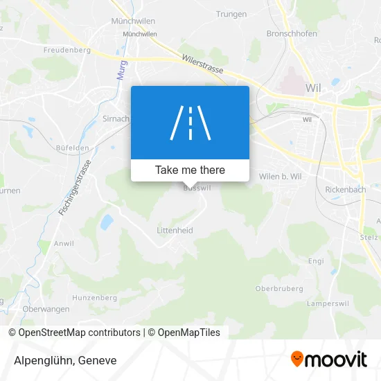 Alpenglühn map