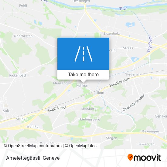 Amelettegässli map
