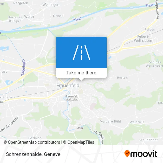 Schrenzenhalde map