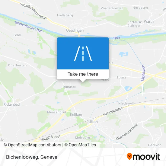 Bichenlooweg map