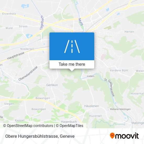 Obere Hungersbühlstrasse map