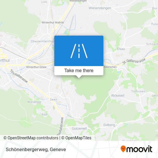 Schönenbergerweg map