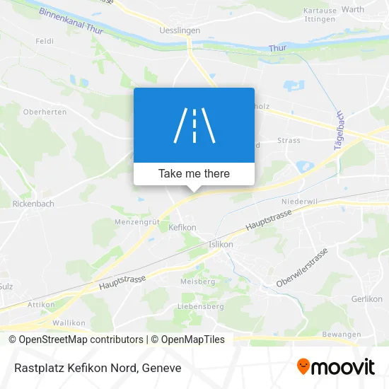 Rastplatz Kefikon Nord map