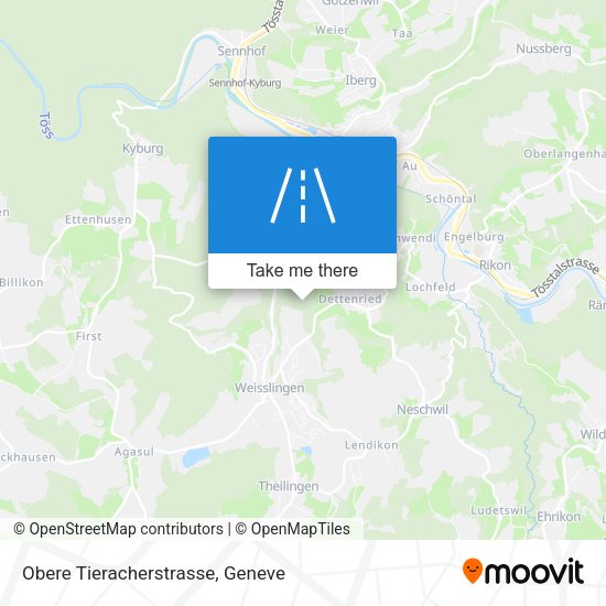 Obere Tieracherstrasse map