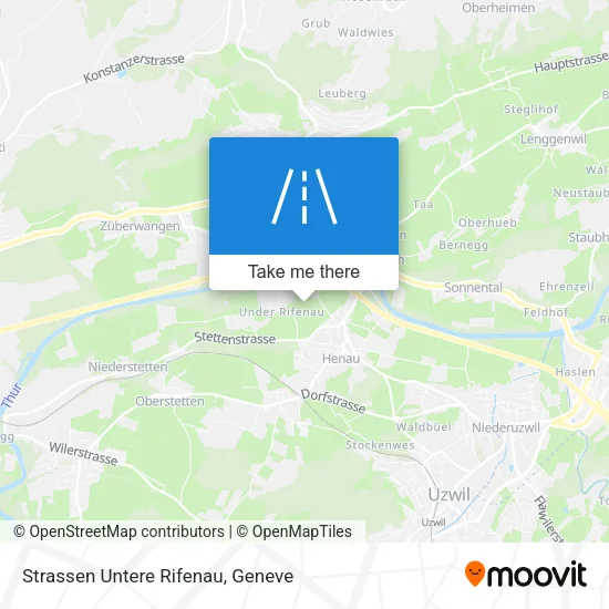 Strassen Untere Rifenau map