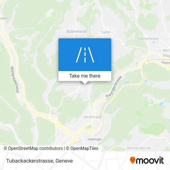 Tubackackerstrasse map