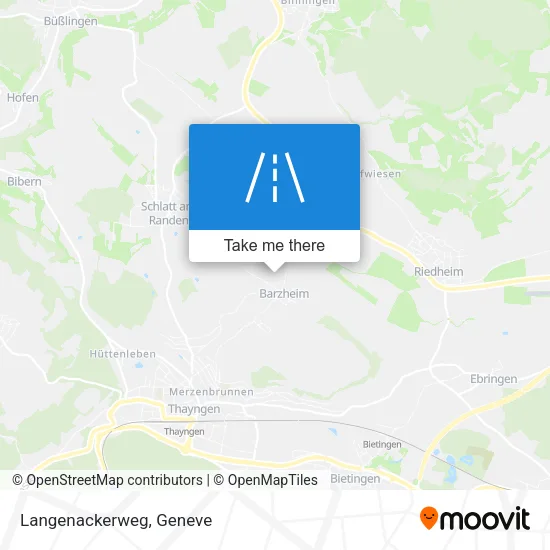 Langenackerweg map