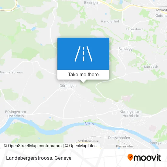 Landebergerstrooss map
