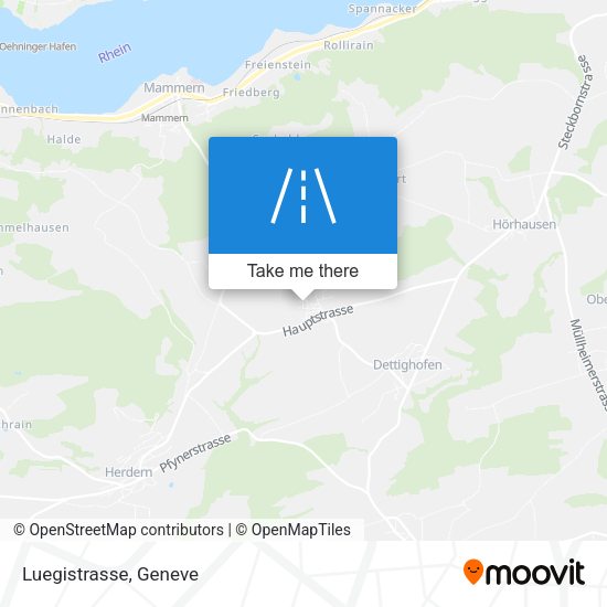 Luegistrasse map