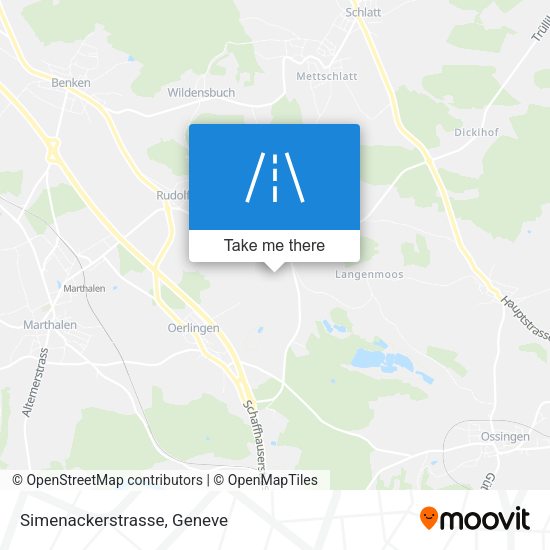 Simenackerstrasse map