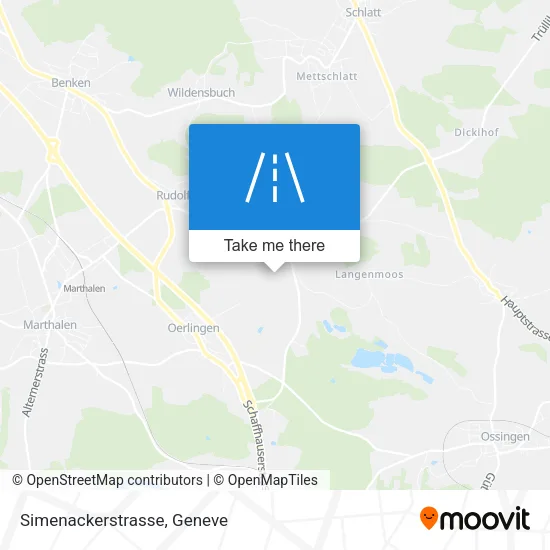 Simenackerstrasse map