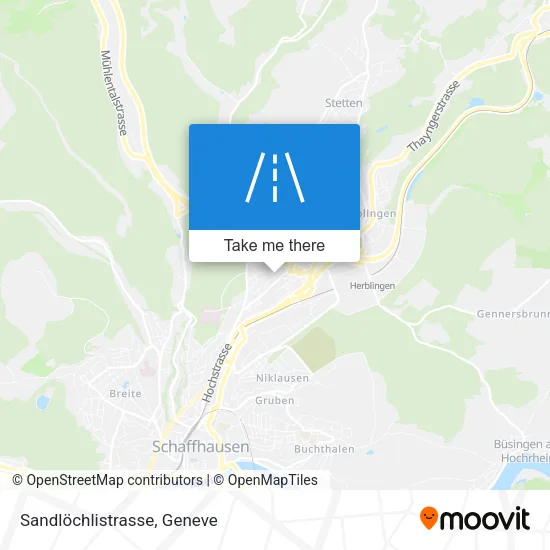 Sandlöchlistrasse map