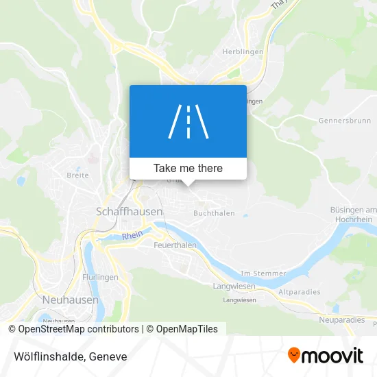 Wölflinshalde map