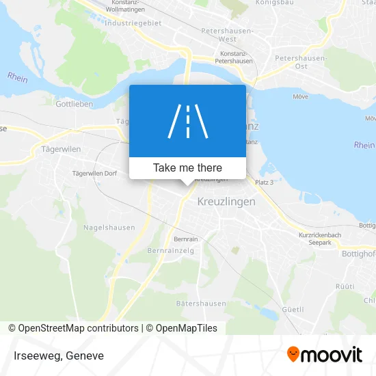 Irseeweg map