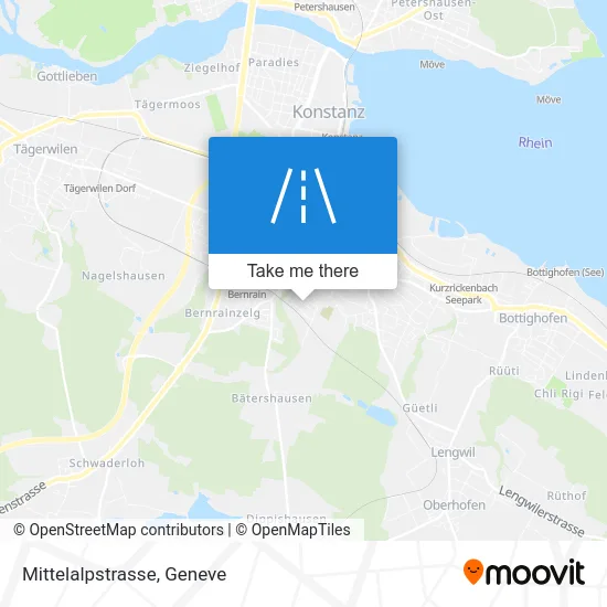 Mittelalpstrasse map