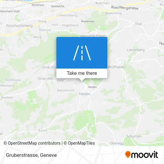Gruberstrasse map