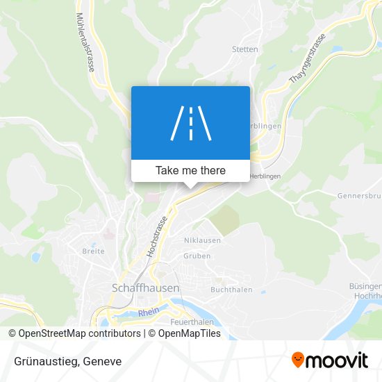 Grünaustieg map
