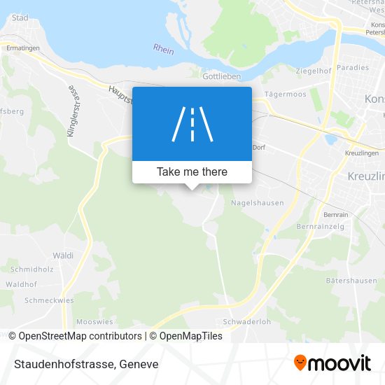 Staudenhofstrasse map