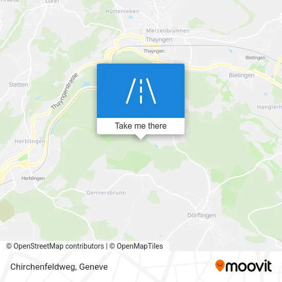 Chirchenfeldweg map