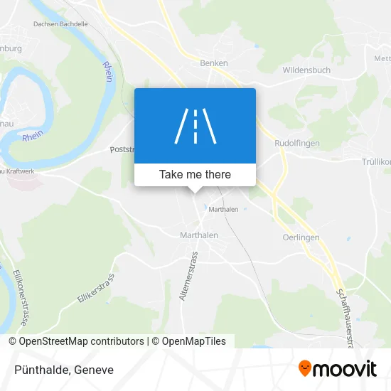 Pünthalde map