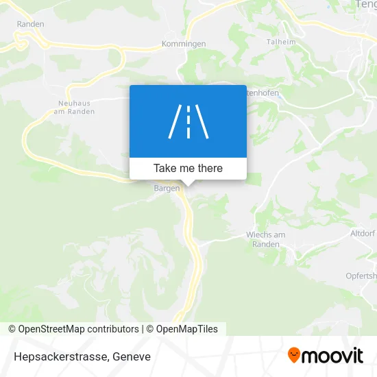 Hepsackerstrasse map