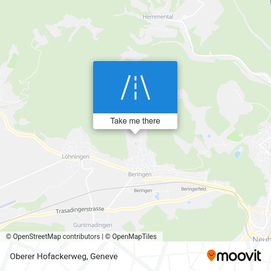 Oberer Hofackerweg map
