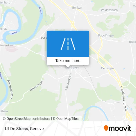 Uf De Strass map